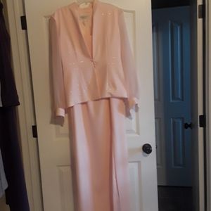 J.R. Nites evening suit/pale pink per picture